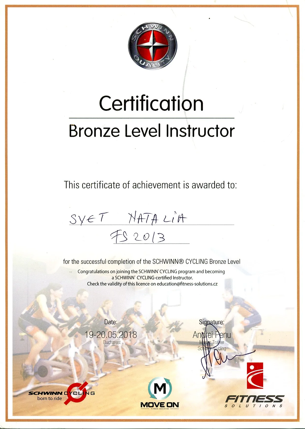 Certificat 28 - Natalia Șveț