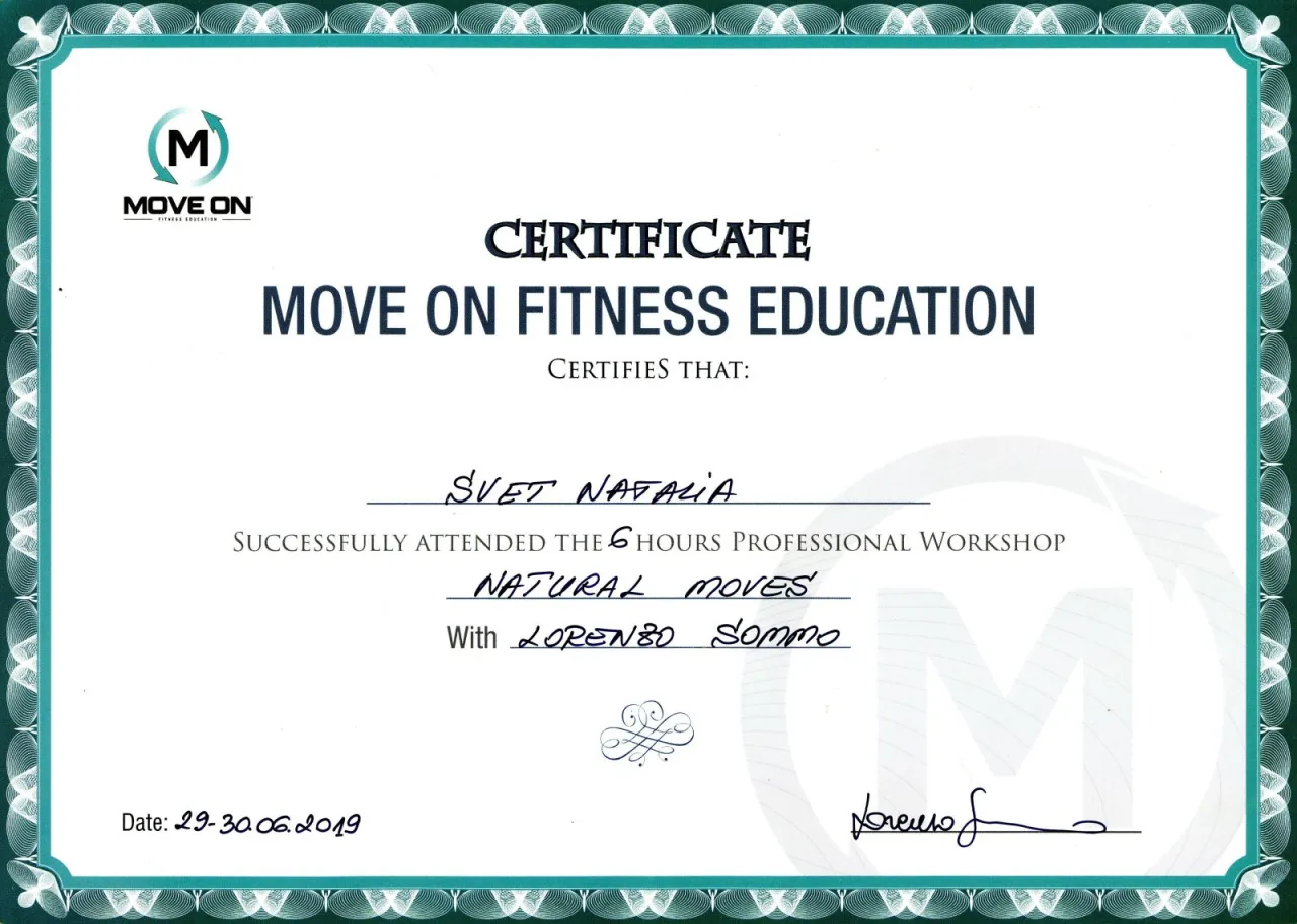 Certificat 9 - Natalia Șveț