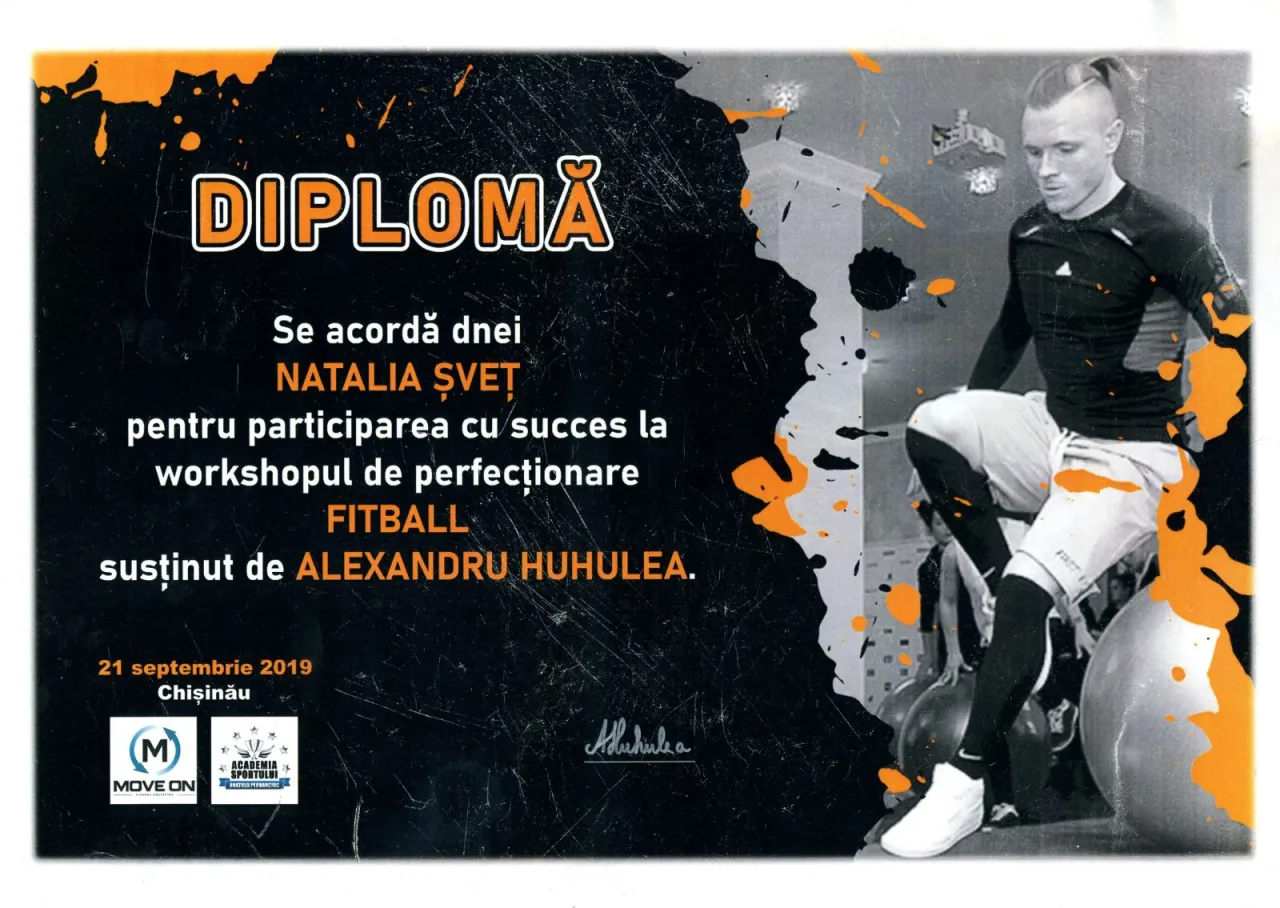 Certificat 15 - Natalia Șveț